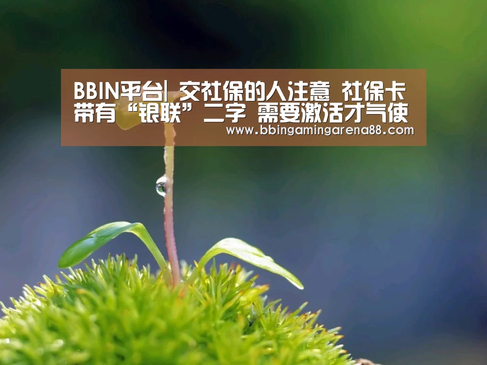 BBIN平台|
交社保的人注意 社保卡带有“银联”二字 需要激活才气使用(图4) BBIN视讯